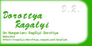 dorottya ragalyi business card