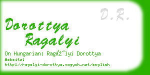 dorottya ragalyi business card